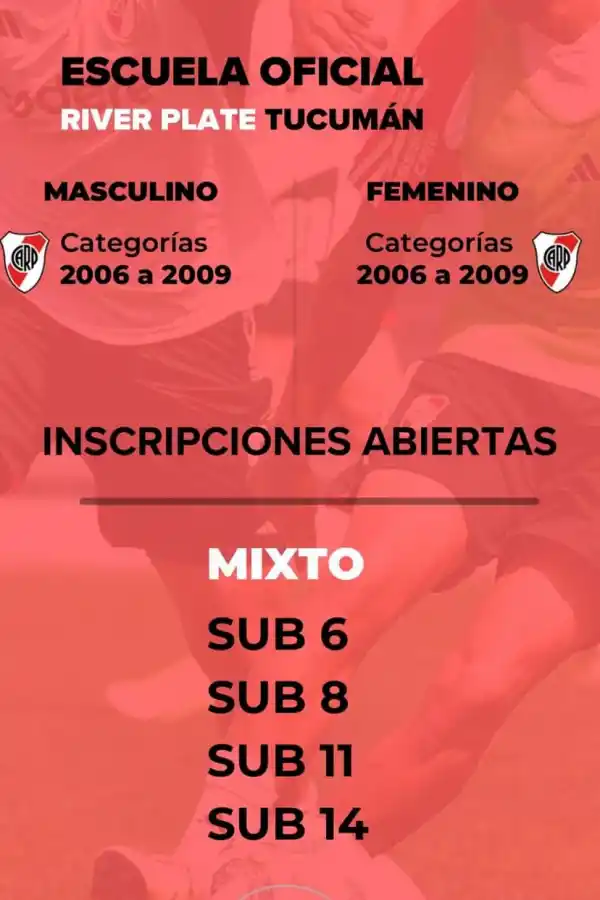 River inauguró una escuelita oficial en Lomas de Tafí