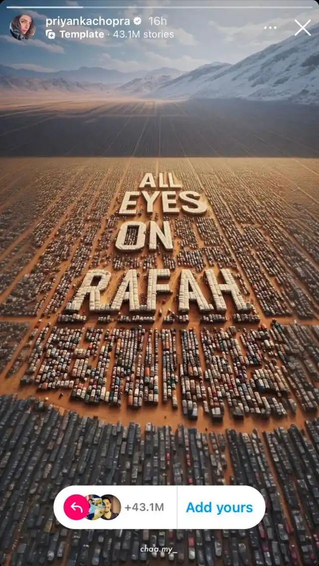 LA CLAVE DE SU ÉXITO. La actriz Priyanka Chopra, compartió la imagen con la función de Instagram. CAPTURA DE PANTALLA.