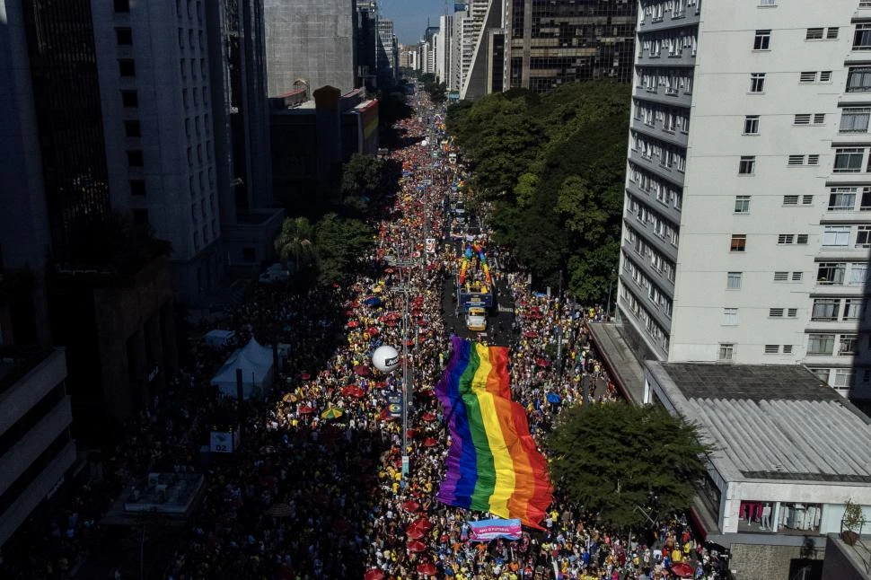 Marcha LGBT+ en San Pablo