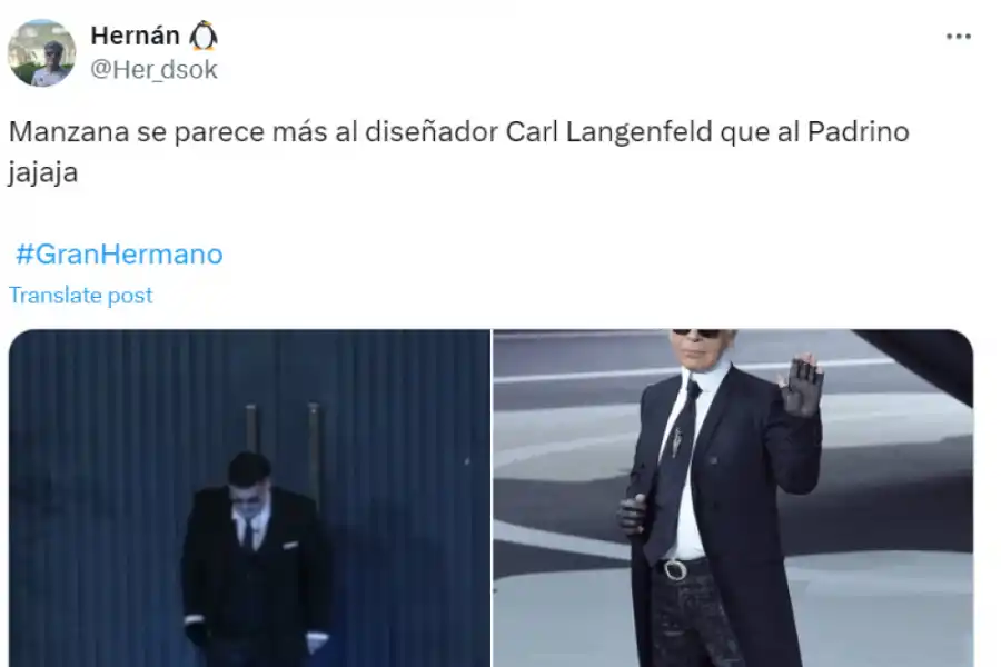 Entró Manzana a la casa de Gran Hermano y estallaron los memes