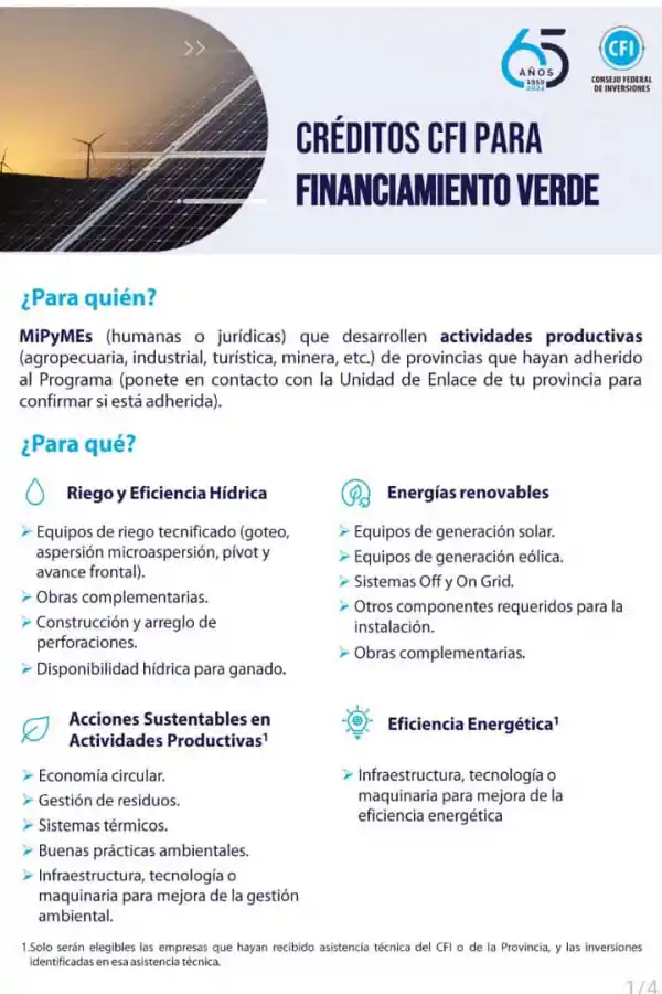 El Consejo Federal de Inversión presenta sus líneas de créditos para actividades productivas