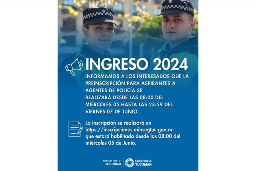 Abrieron las inscripciones para el ingreso a la Policía de Tucumán: cuáles son los requisitos