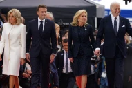 Macron, Biden, Carlos III y Trudeau recordaron el Día D en Normandía