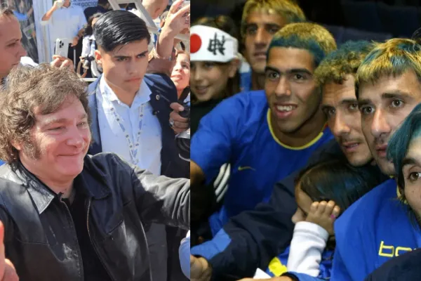 El caluroso abrazo de Javier Milei con una ex figura de Boca y de la selección argentina