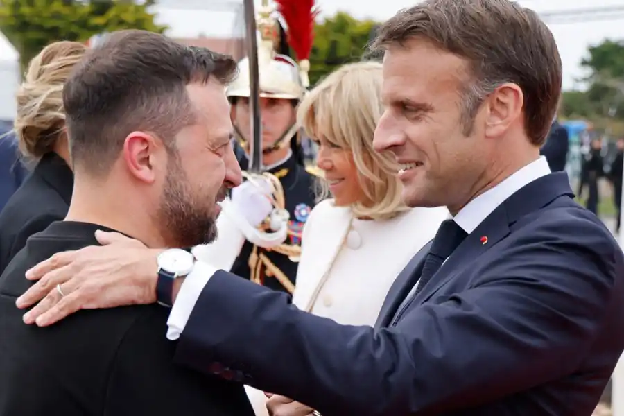 MENSAJE. La invitación de Macron para Zelenski es una muestra de la postura tomada por Europa ante la invasión rusa.