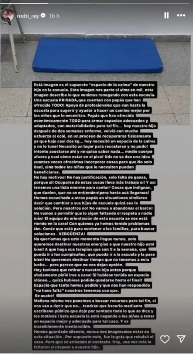 El arquero de Independiente realizó una fuerte denuncia contra la escuela que asiste su hijo: “Le faltaron el respeto”