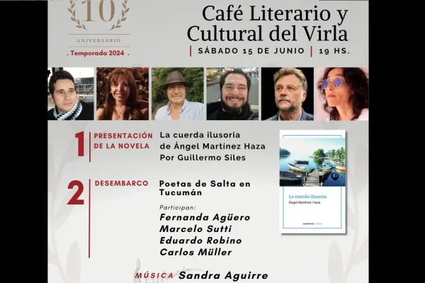 La poesía salteña desembarca en el Café Literario y Cultural del Virla