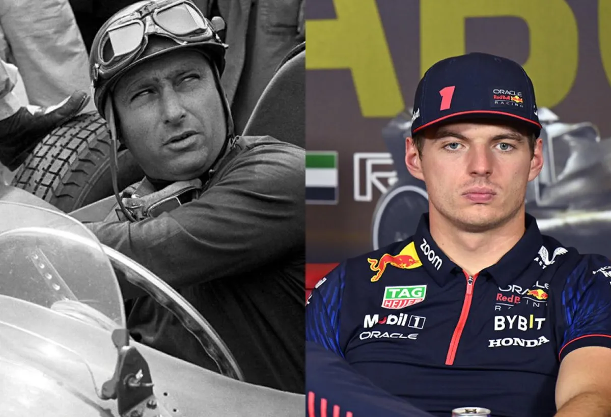 El controversial puesto que Max Verstappen le dio a Juan Manuel Fangio en la historia de la Fórmula 1