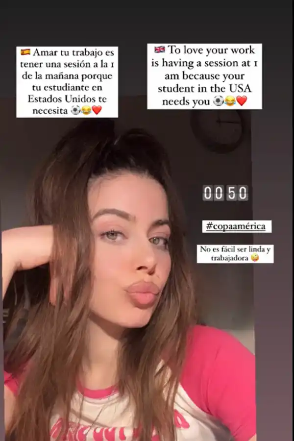 La profesora de inglés de Julián Álvarez reveló que le da clases durante la madrugada a un jugador de la Copa América