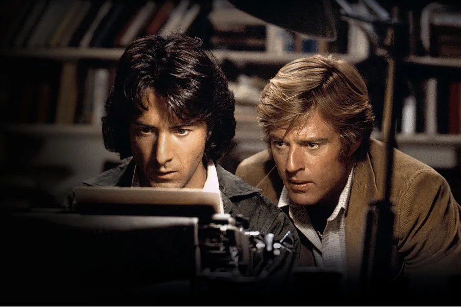 Todos los hombres del presidente de Alan J. Pakula, lanzada en 1976. CAPTURA DE PANTALLA.