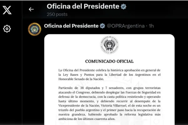 Con la aprobación de la Ley Bases, se reactiva el Pacto de Mayo