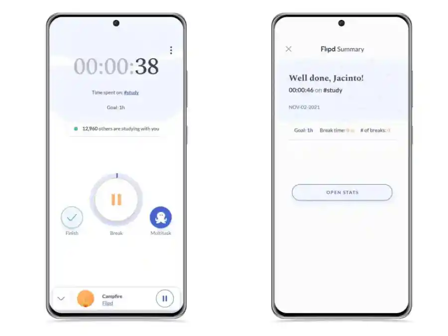 FLIPD es la combinación entre aplicación para estudiar y red social. Fuente: Google Playstore.