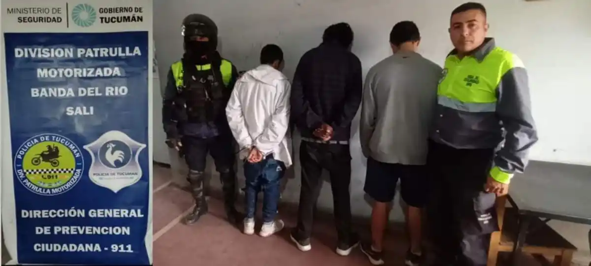 Tres ladrones entraron a la casa de una mujer, que corrió con su bebé en brazos a pedir auxilio