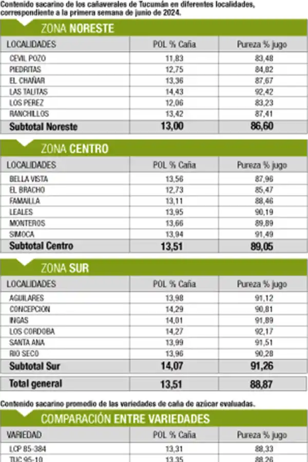 La escasa lluvia y las óptimas temperaturas favorecieron la maduración del cañaveral