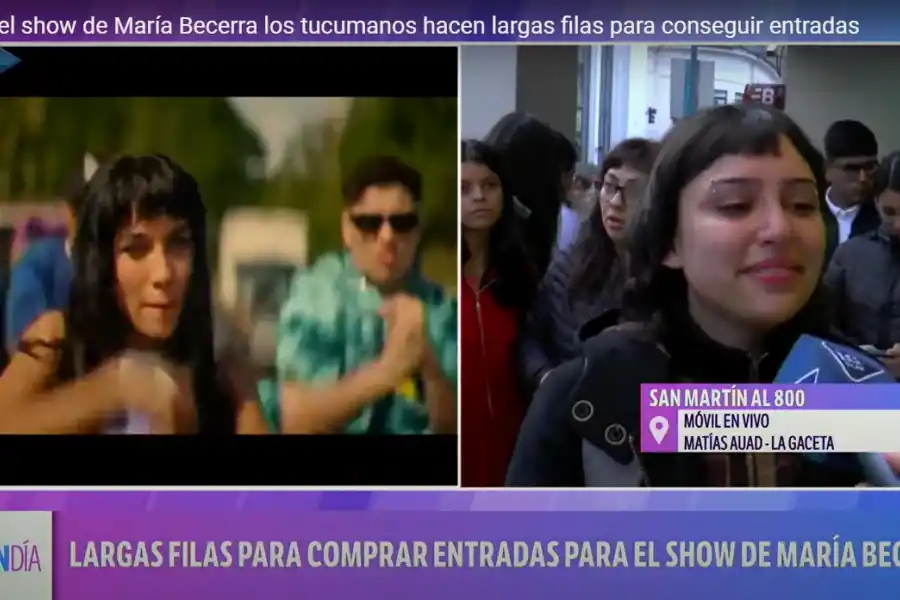 A meses del show de María Becerra, los tucumanos hacen largas filas para conseguir entradas