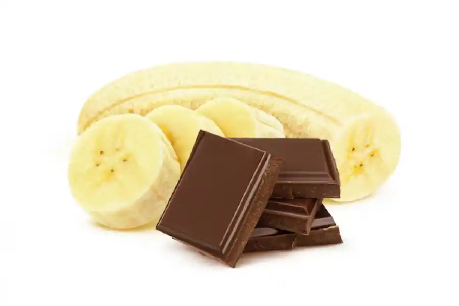 Banana y chocolate, una combinación perfecta.