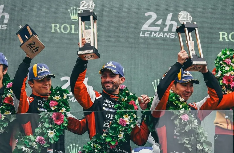 Histórica remontada de “Pechito” López para subirse al podio en las 24 Horas de Le Mans