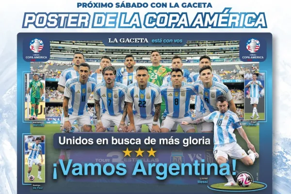 Copa América 2024: este sábado, LA GACETA regalará un súper póster de la Argentina