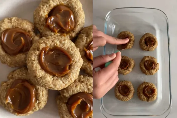 Pepas saludables: cómo prepararlas con avena y dulce de leche