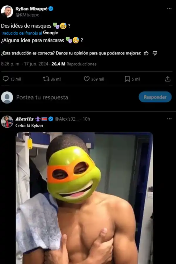 La llamativa reacción de Mbappé tras enterarse qué tendrá que utilizar una máscara en la Eurocopa