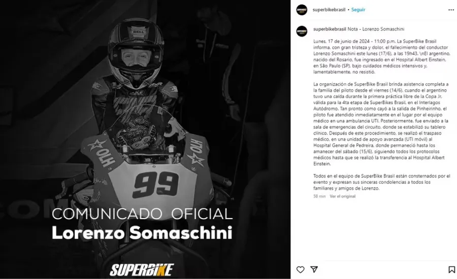 Conmoción en el motociclismo por la muerte de un piloto argentino de 9 años
