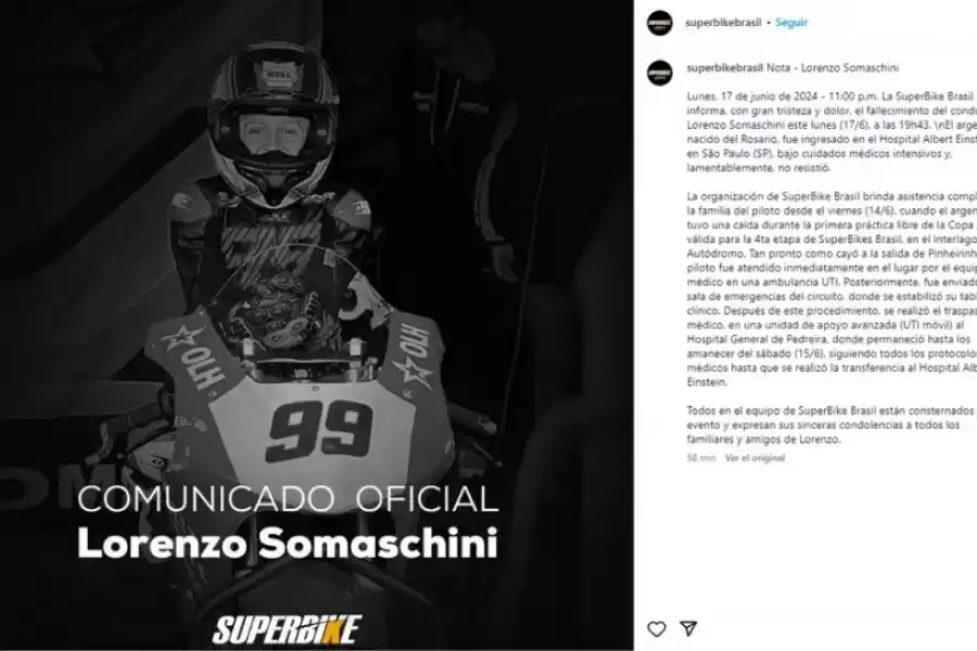 Conmoción en el motociclismo por la muerte de un piloto argentino de 9 años