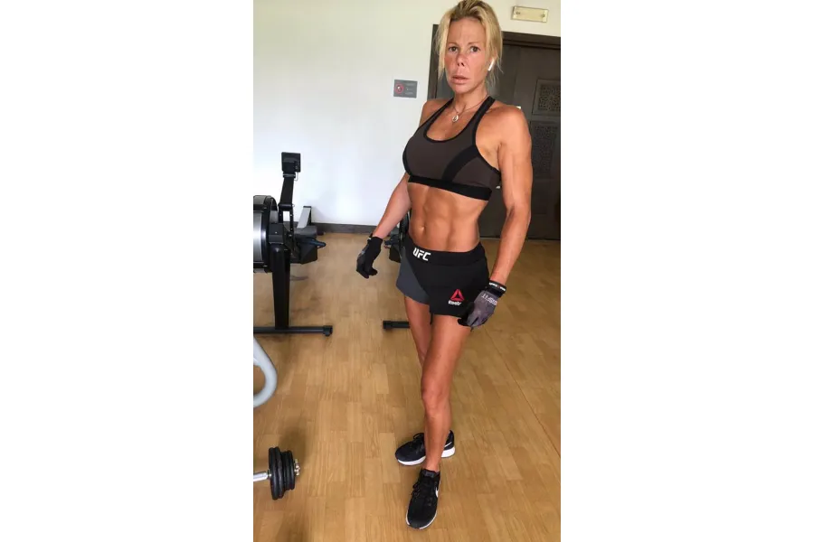 Kalina en sus días de entrenamientos.