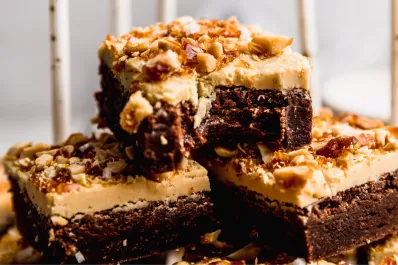 Postre de maní y chocolate y con sabor a un brownie: cómo hacer estos cuadraditos saludables