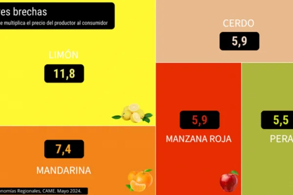 Precios de alimentos: el consumidor pagó $3,3 por cada $1 que recibió el productor