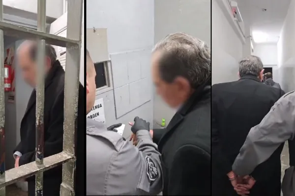 Video: así fue la llegada de José Alperovich al penal de Ezeiza