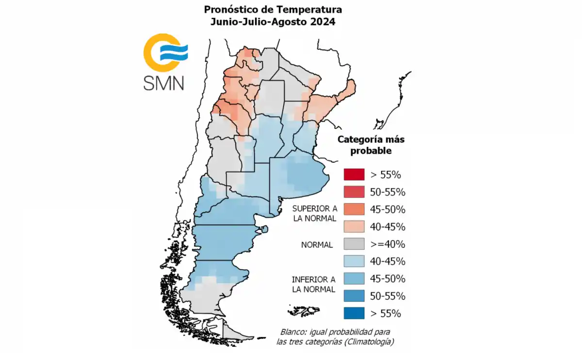 Fuente: Servicio Meteorólogico Nacional.