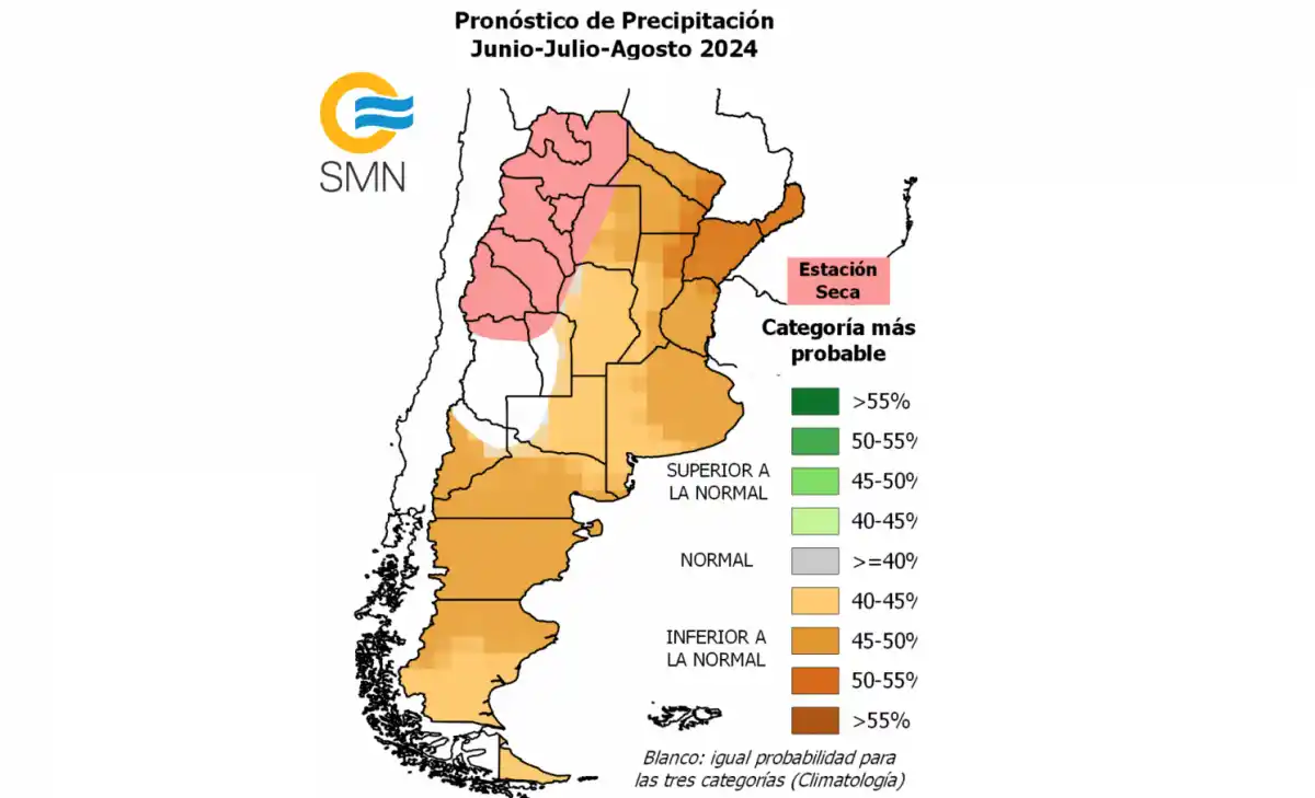 Fuente: Servicio Meteorólogico Nacional.