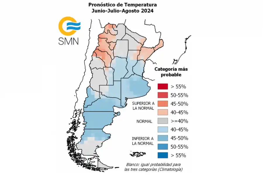 Fuente: Servicio Meteorólogico Nacional.