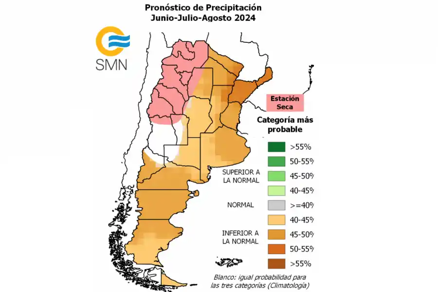 Fuente: Servicio Meteorólogico Nacional.