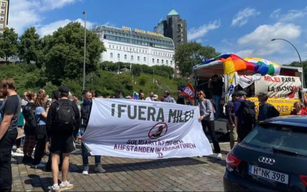 Protestas contra Milei en Alemania