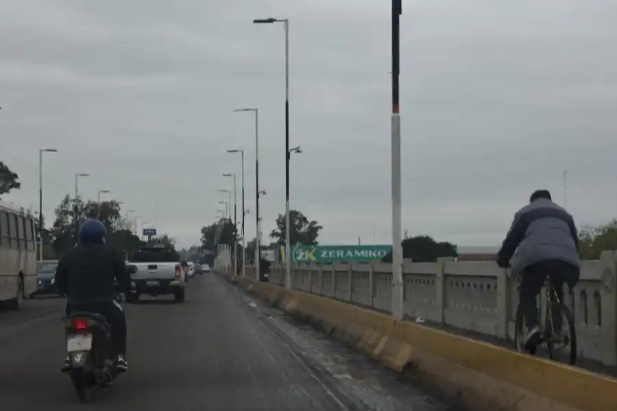 VIDEO. Las obras del puente Lucas Córdoba dependen del buen tiempo