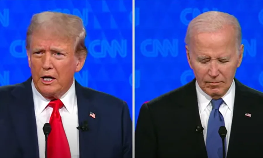 PRESIDENCIALES EN EEUU. Trump y Biden mantienen un áspero debate.