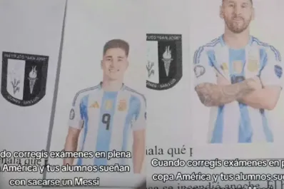 “Cuando tus alumnos sueñan con sacarse un Messi”: la original forma de corregir exámenes de un profesor durante la Copa América