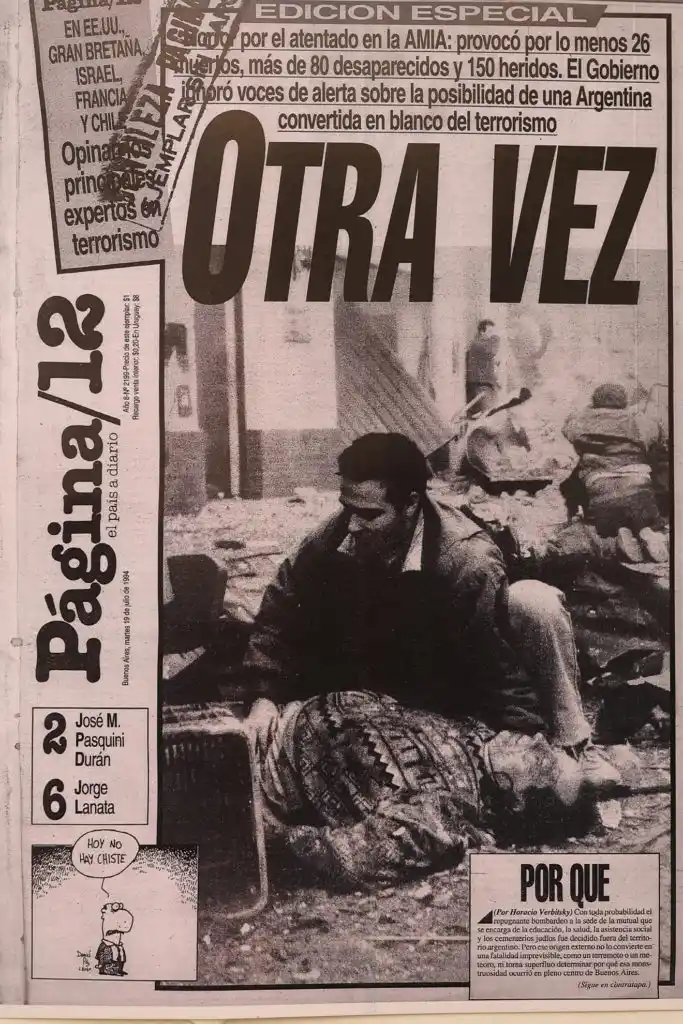 PAGINA/12. Advierte que se trataba del segundo atentado.