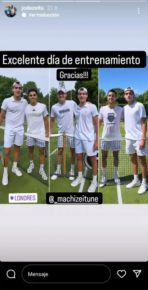 En la tierra donde el tenis nació, Machi Zeitune se prepara para jugar Wimbledon