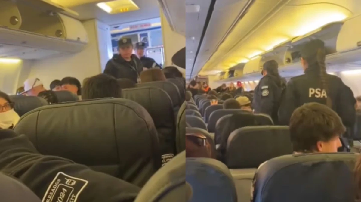 Un egresado que viajaba a Bariloche fue detenido por prender un cigarrillo en el avión