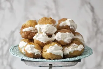 Buñuelos de viento rellenos al horno: un postre liviano lleno de sabores