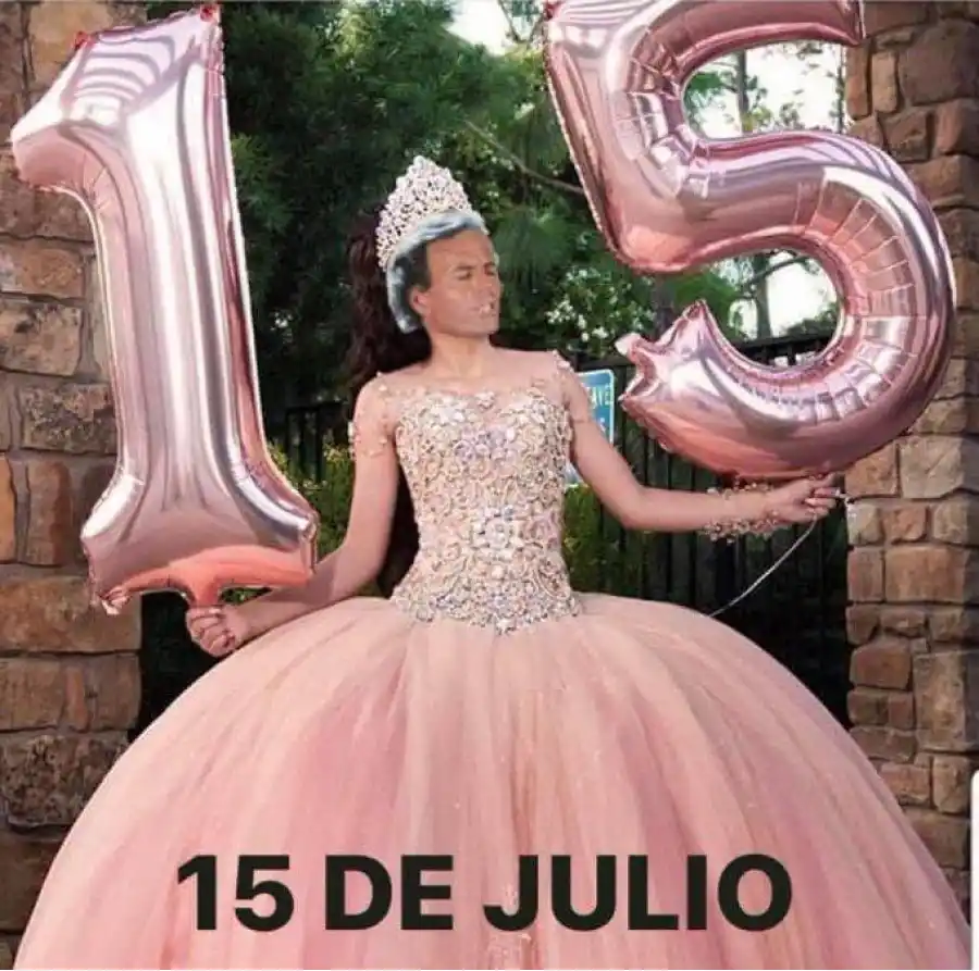 QUINCEAÑERA. El 15 de Julio es un clásico de la ola de memes. / CAPTURA DE PANTALLA.