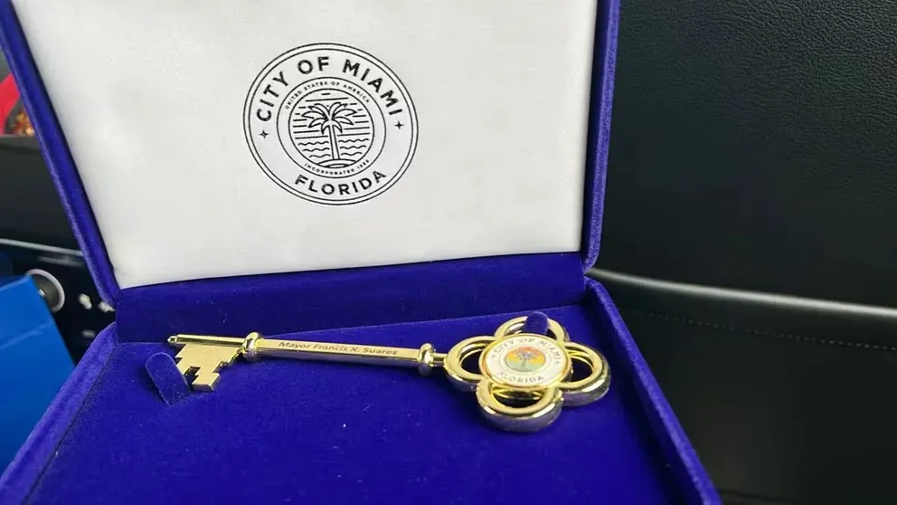 En Miami se proclamó el Día de la AFA y Claudio Tapia recibió la llave de la ciudad