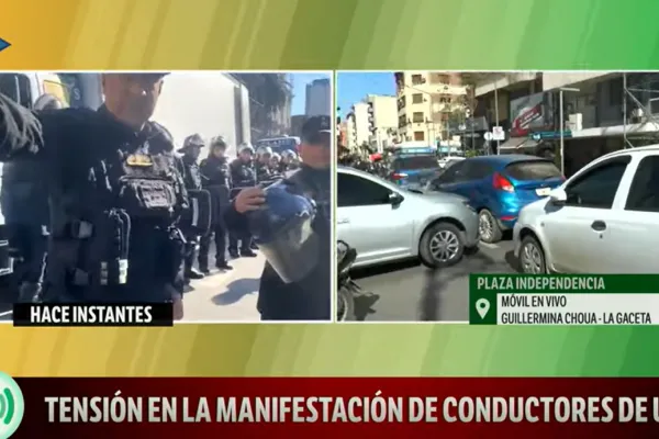 Tensión frente a Casa de Gobierno: conductores de Uber denunciaron persecución de la municipalidad