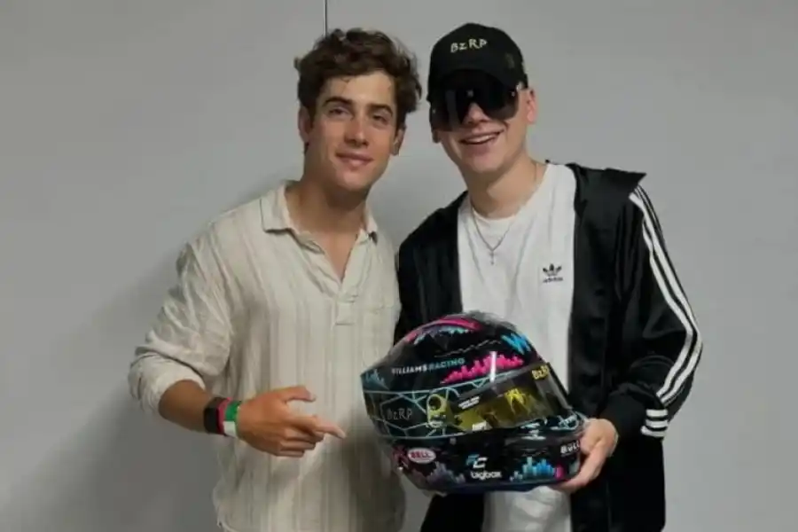 Colapinto y Bizzarap se encontraron luego del show de Duki en el Bernabéu. 