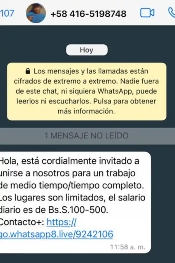 Las ofertas de trabajo invitan a que las víctimas inviertan dinero en las plataformas de estafa.