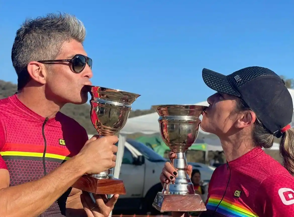 COEQUIPER. Guillermo Manzur y Agustina Lobo corren en pareja.
