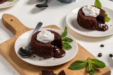 Cómo preparar volcán de chocolate de avena en pocos minutos y con pocos ingredientes