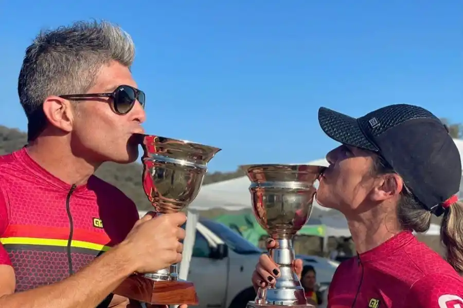 COEQUIPER. Guillermo Manzur y Agustina Lobo corren en pareja.